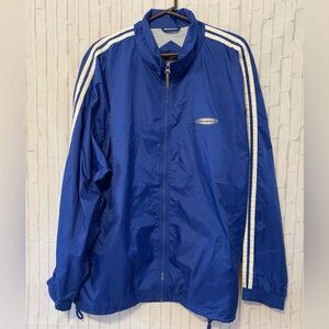 South Pole Blue Windbreaker Jacket with Stand-Up Collar